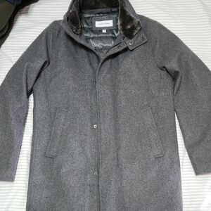 Calvin Klein Charcoal Trench Coat
